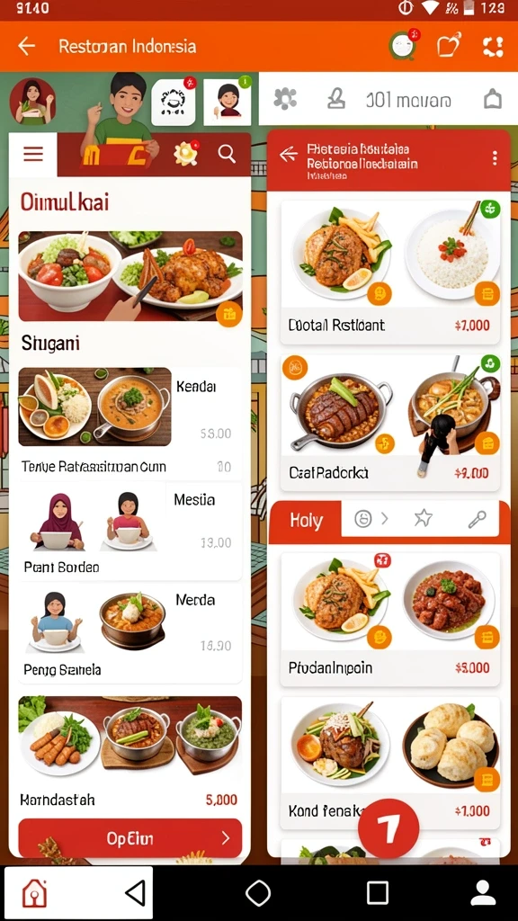 Tampilan antarmuka yang intuitif dan mudah dipahami.