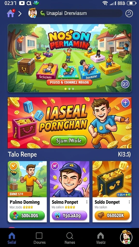Tampilkan aksi seru dalam permainan 62IDN.