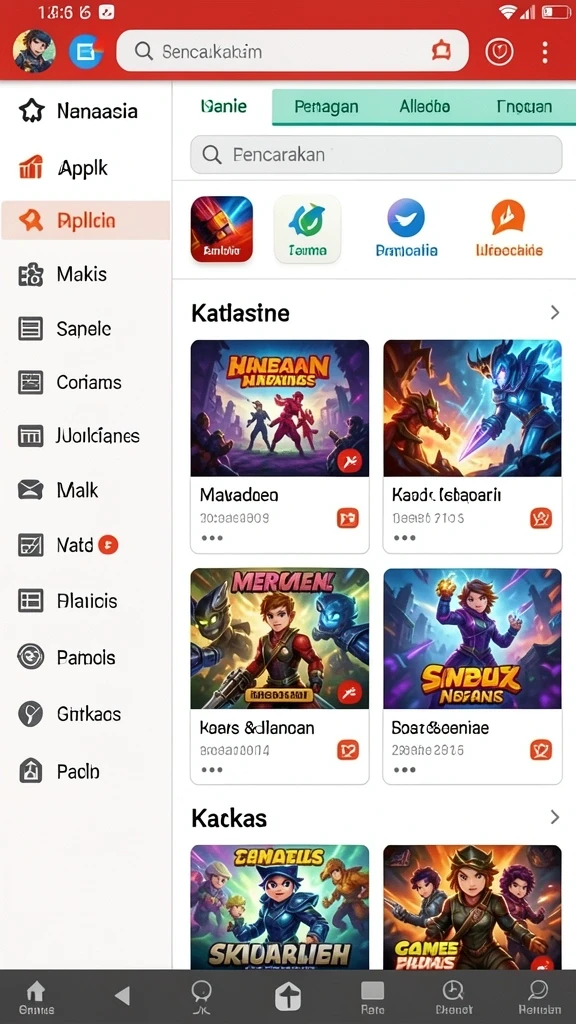 Sistem peningkatan karakter yang menarik.