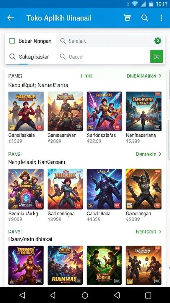 Screenshot menunjukkan karakter yang bisa dipilih dalam game.