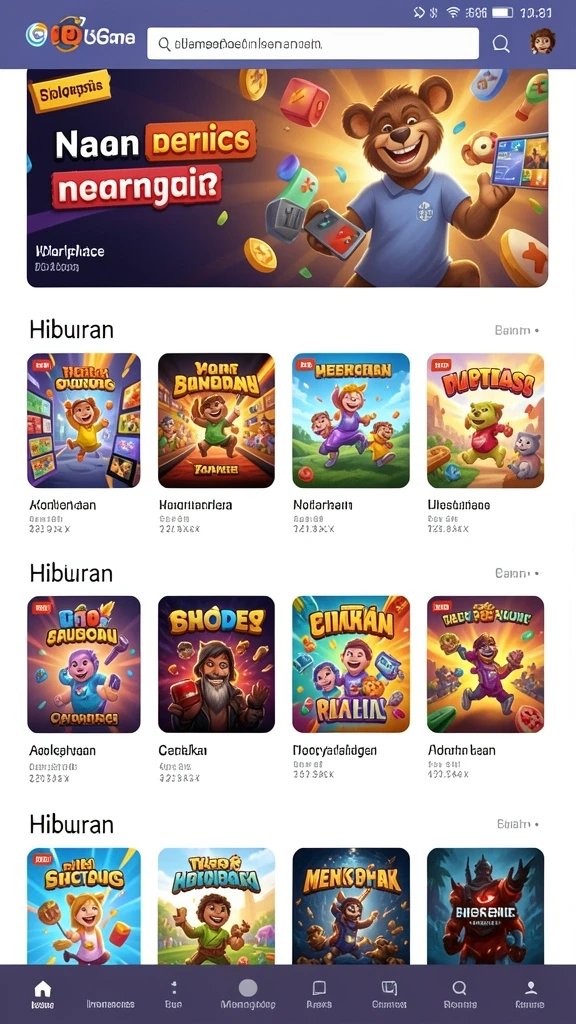 Tampilan grafis yang memukau dan penuh warna.