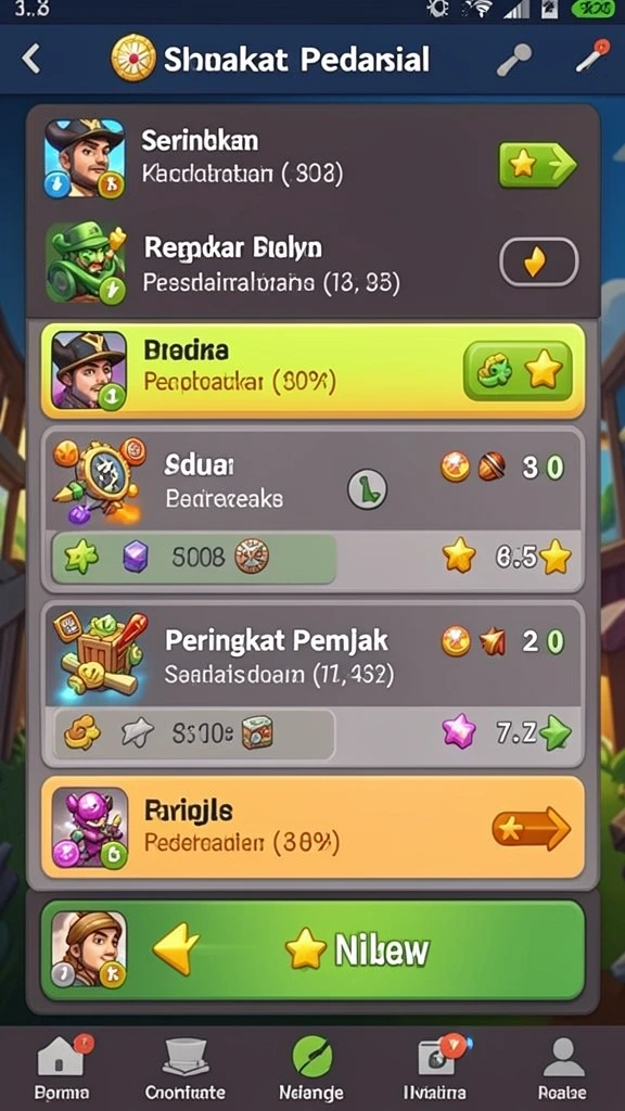 Tampilan awal yang menarik dan mudah dinavigasi.