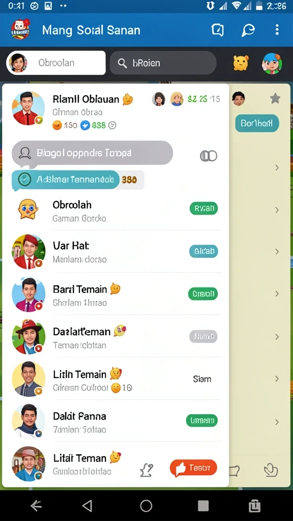 Gameplay yang interaktif dengan banyak tantangan.