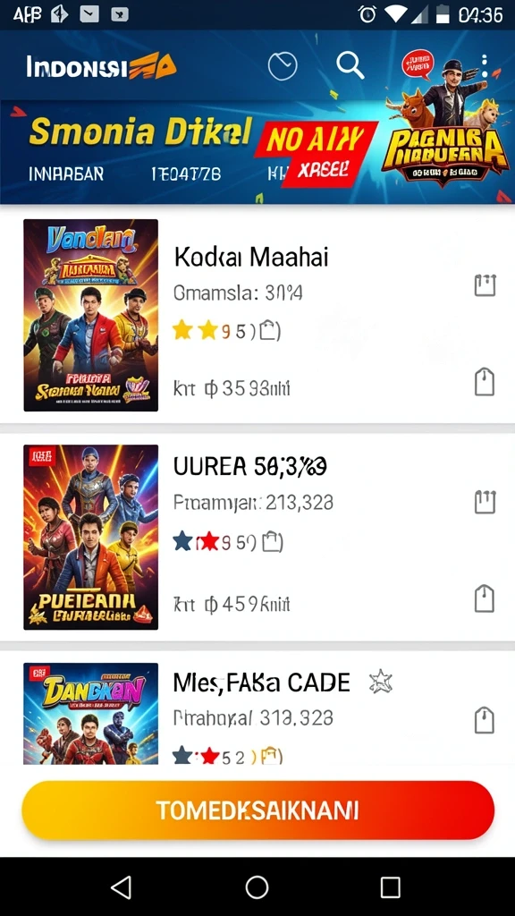 Berbagai pilihan permainan slot yang menghibur.