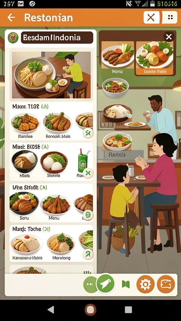 Tampilan antarmuka yang intuitif dan menarik.