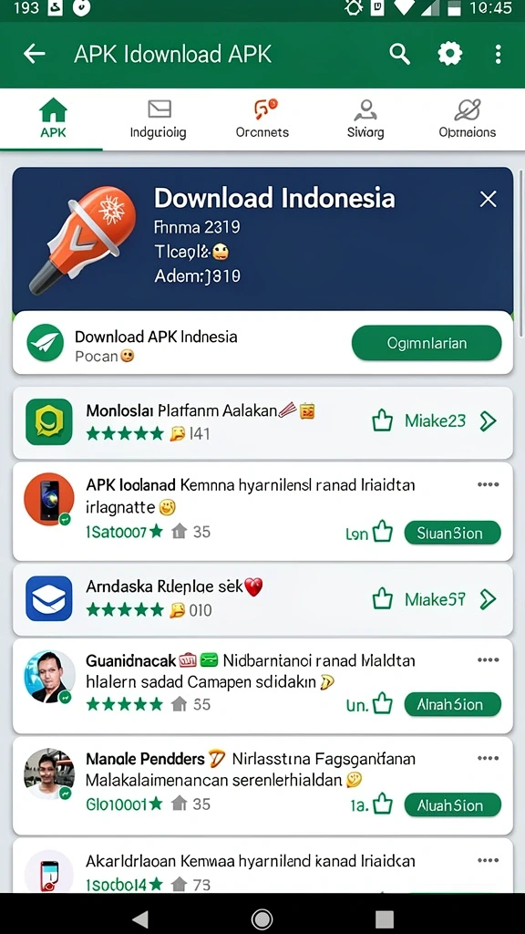 Screenshot menunjukkan antarmuka utama yang menarik.