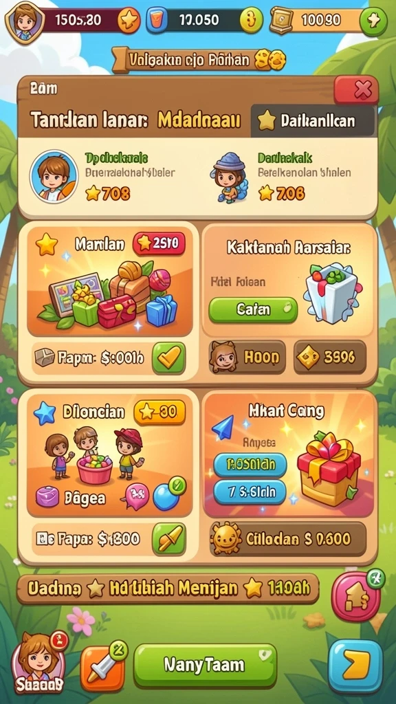 Tampilkan karakter unik dengan kemampuan spesial.