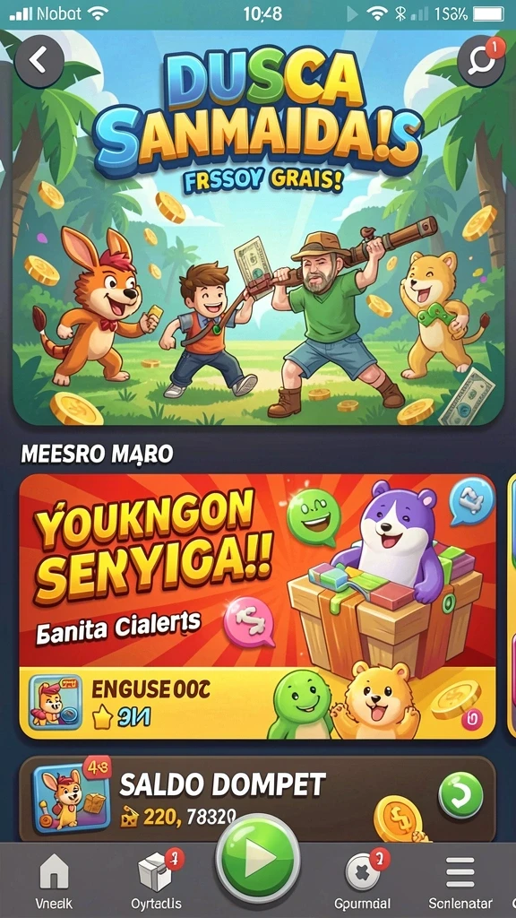 Halaman promosi dan bonus menarik untuk pengguna.