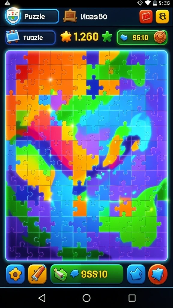 Visual menarik dari salah satu level menantang dalam game.