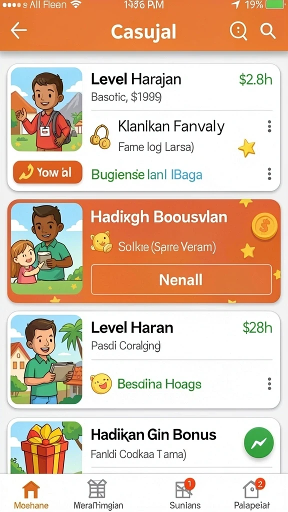 Tampilan grafis yang memukau dari permainan.